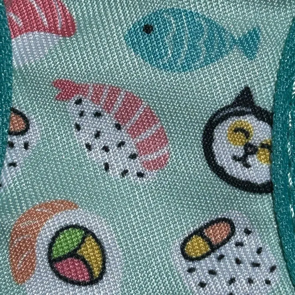 Vibrant Life Sushi Print Harness & Leash Set for cats